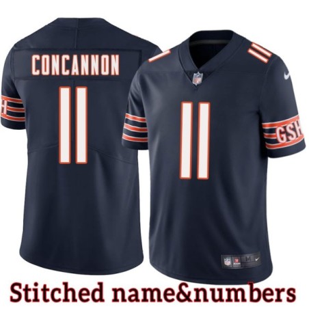 Navy Home Jack Concannon Jersey Chicago Bears #11