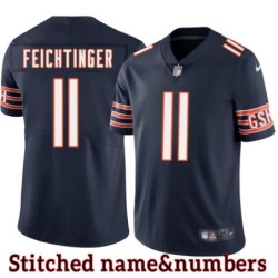 Navy Home Andy Feichtinger Jersey Chicago Bears #11