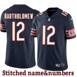 Navy Home Brent Bartholomew Jersey Chicago Bears #12