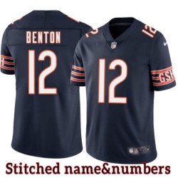 Navy Home Jim Benton Jersey Chicago Bears #12