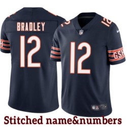 Navy Home Steve Bradley Jersey Chicago Bears #12