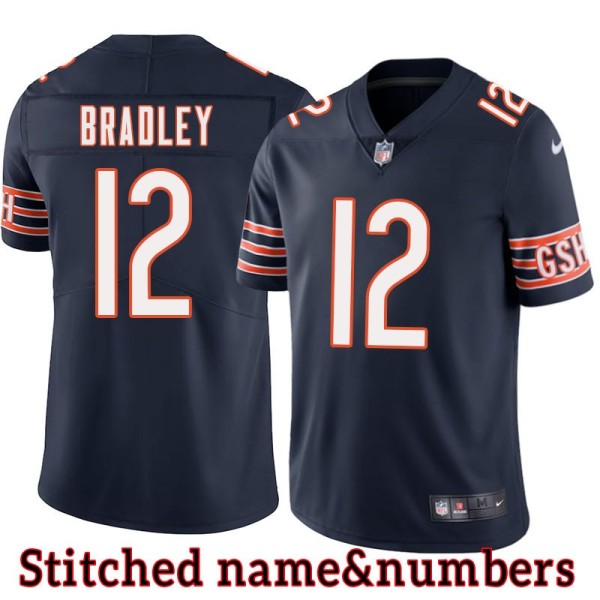 Navy Home Steve Bradley Jersey Chicago Bears #12