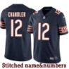 Navy Home Chris Chandler Jersey Chicago Bears #12