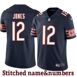 Navy Home Velus Jones Jr. Jersey Chicago Bears #12
