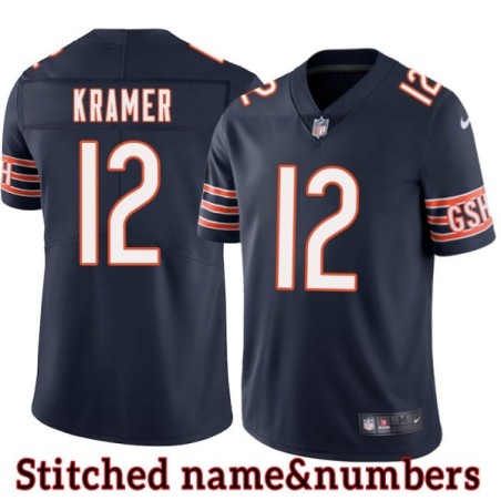 Navy Home Erik Kramer Jersey Chicago Bears #12