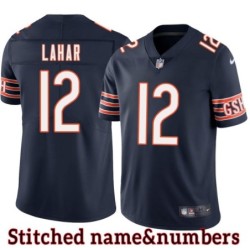Navy Home Hal Lahar Jersey Chicago Bears #12