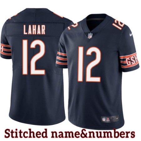 Navy Home Hal Lahar Jersey Chicago Bears #12