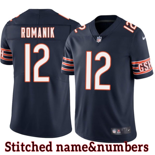 Navy Home Steve Romanik Jersey Chicago Bears #12