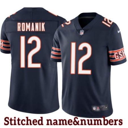 Navy Home Steve Romanik Jersey Chicago Bears #12