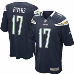 [NEW,Game] Philip Rivers Football Jersey -San Diego #17 FOOTBALL Jerseys(Navy)