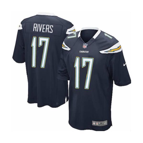 [NEW,Game] Philip Rivers Football Jersey -San Diego #17 FOOTBALL Jerseys(Navy)