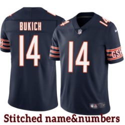 Navy Home Rudy Bukich Jersey Chicago Bears #14