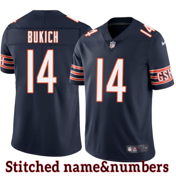 Navy Home Rudy Bukich Jersey Chicago Bears #14