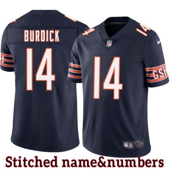 Navy Home Lloyd Burdick Jersey Chicago Bears #14