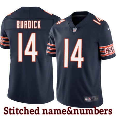 Navy Home Lloyd Burdick Jersey Chicago Bears #14