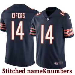 Navy Home Ed Cifers Jersey Chicago Bears #14