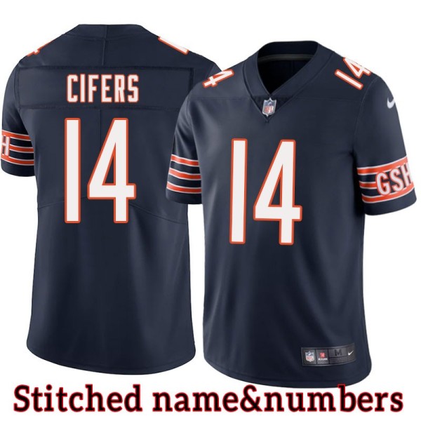 Navy Home Ed Cifers Jersey Chicago Bears #14