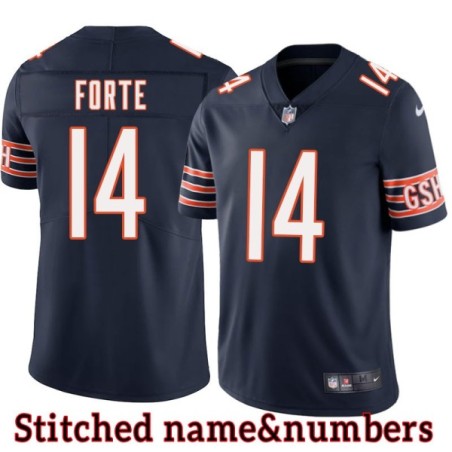 Navy Home Aldo Forte Jersey Chicago Bears #14