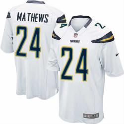 [NEW,Game] Ryan Mathews Football Jersey -San Diego #24 FOOTBALL Jerseys(White)