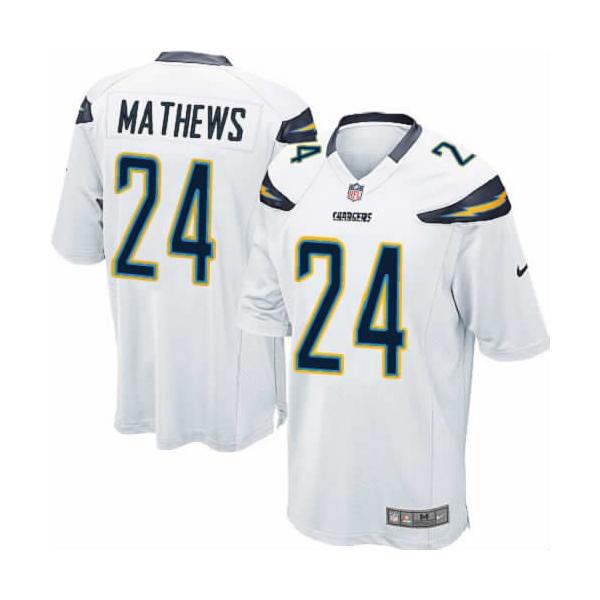 [NEW,Game] Ryan Mathews Football Jersey -San Diego #24 FOOTBALL Jerseys(White)