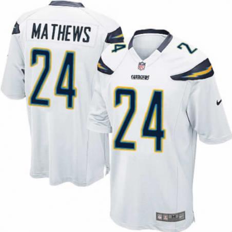 [NEW,Game] Ryan Mathews Football Jersey -San Diego #24 FOOTBALL Jerseys(White)