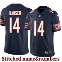 Navy Home Wayne Hansen Jersey Chicago Bears #14