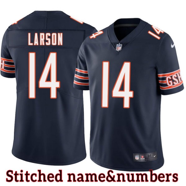 Navy Home Ojay Larson Jersey Chicago Bears #14