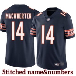 Navy Home Kyle MacWherter Jersey Chicago Bears #14