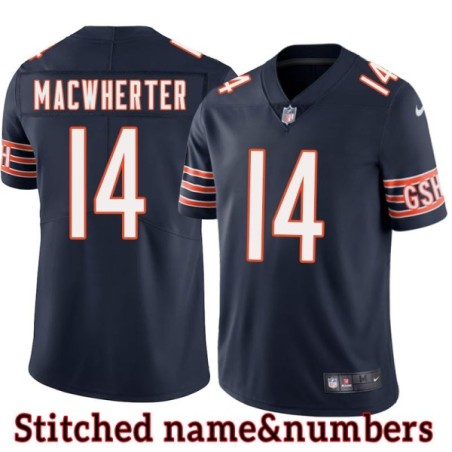 Navy Home Kyle MacWherter Jersey Chicago Bears #14