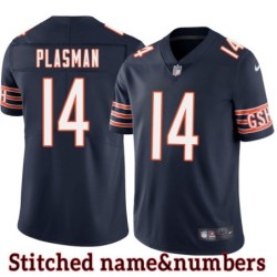 Navy Home Dick Plasman Jersey Chicago Bears #14