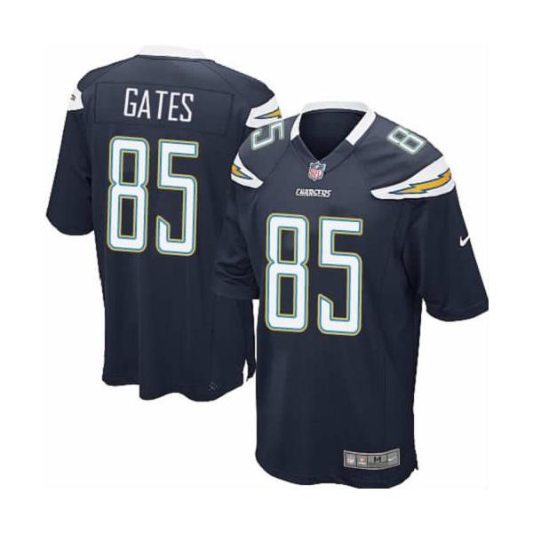 [NEW,Game] Antonio Gates Football Jersey -San Diego #85 FOOTBALL Jerseys(Navy)