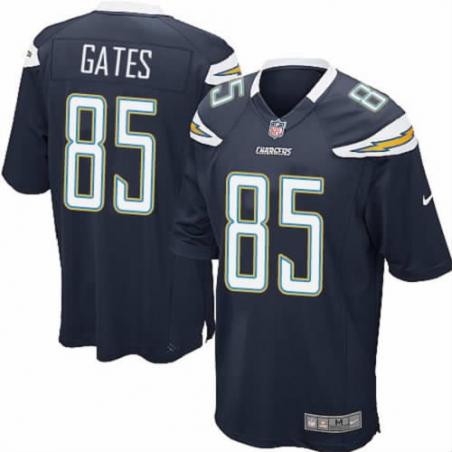 [NEW,Game] Antonio Gates Football Jersey -San Diego #85 FOOTBALL Jerseys(Navy)