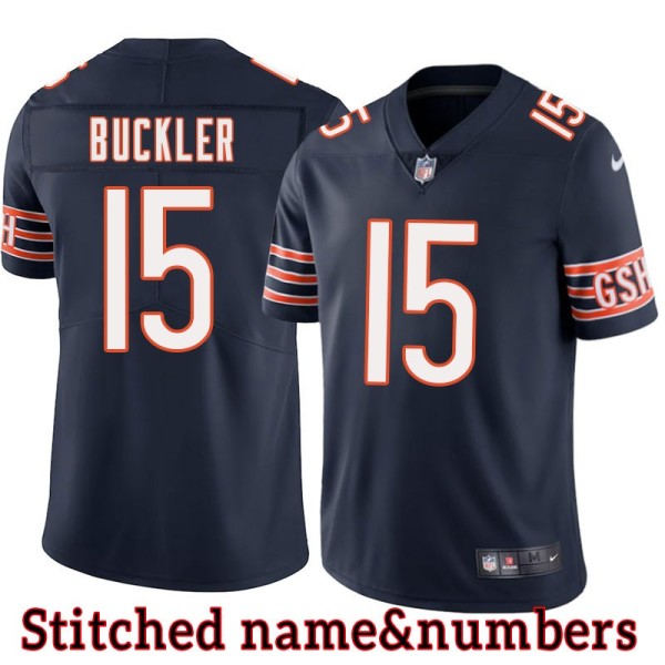 Navy Home Bill Buckler Jersey Chicago Bears #15
