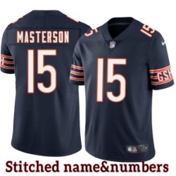 Navy Home Forrest Masterson Jersey Chicago Bears #15