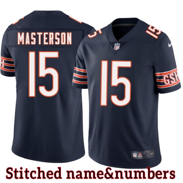 Navy Home Forrest Masterson Jersey Chicago Bears #15