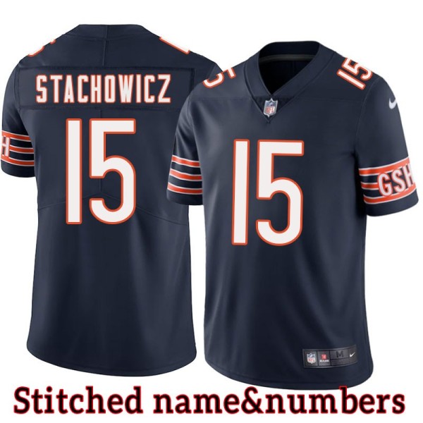 Navy Home Ray Stachowicz Jersey Chicago Bears #15