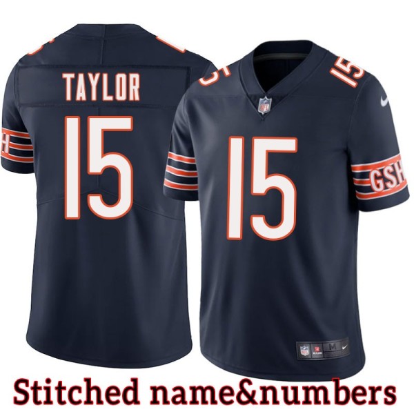 Navy Home Trent Taylor Jersey Chicago Bears #15