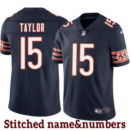 Navy Home Trent Taylor Jersey Chicago Bears #15