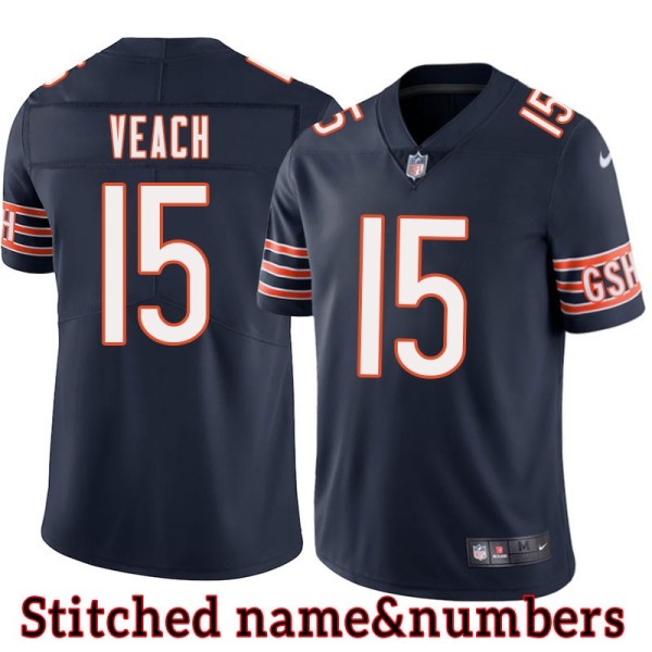 Navy Home Walt Veach Jersey Chicago Bears #15