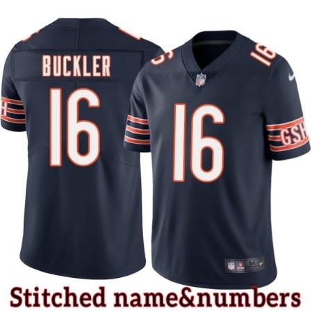 Navy Home Bill Buckler Jersey Chicago Bears #16