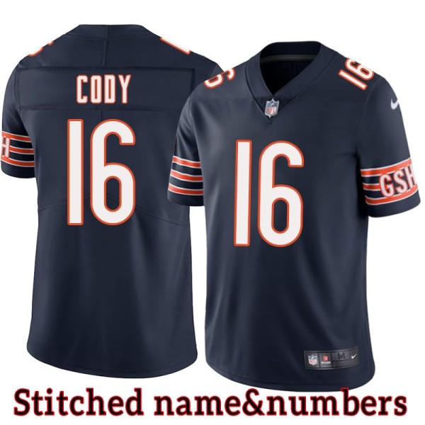 Navy Home Ed Cody Jersey Chicago Bears #16