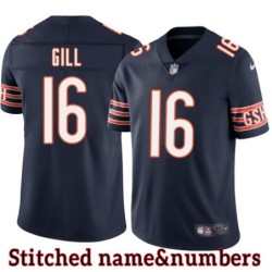 Navy Home Trenton Gill Jersey Chicago Bears #16