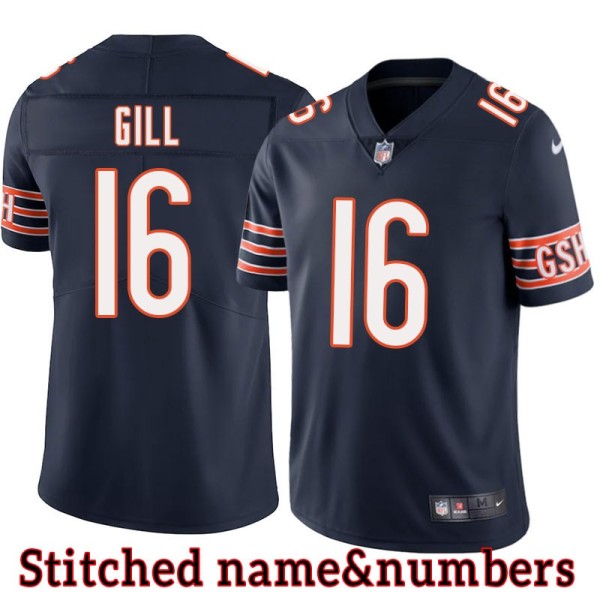 Navy Home Trenton Gill Jersey Chicago Bears #16