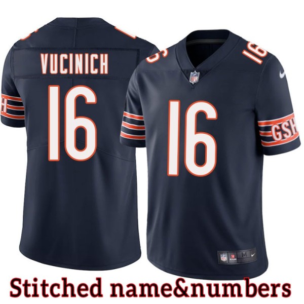 Navy Home Milt Vucinich Jersey Chicago Bears #16