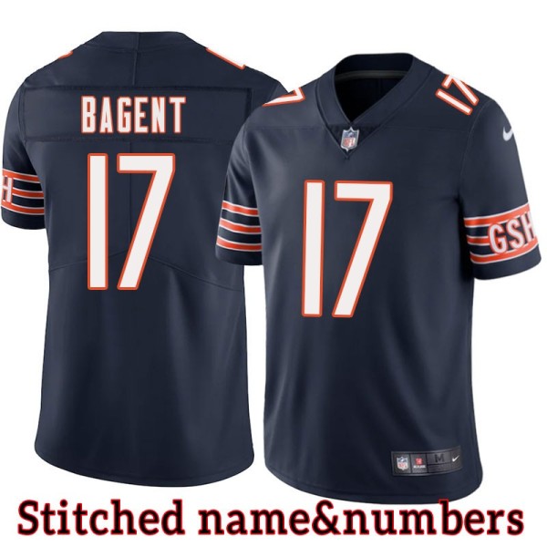 Navy Home Tyson Bagent Jersey Chicago Bears #17