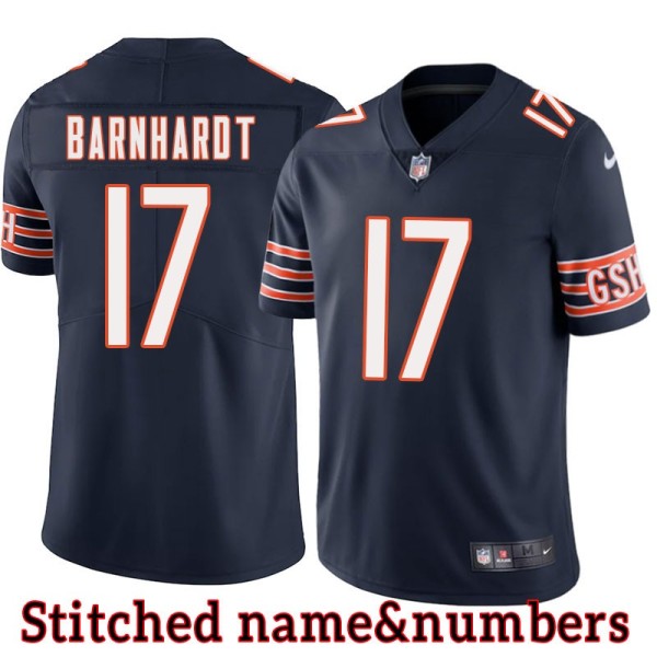 Navy Home Tommy Barnhardt Jersey Chicago Bears #17