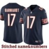 Navy Home Tommy Barnhardt Jersey Chicago Bears #17
