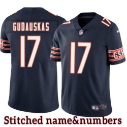 Navy Home Pete Gudauskas Jersey Chicago Bears #17