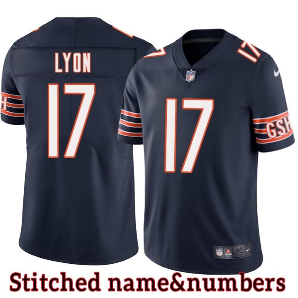 Navy Home Babe Lyon Jersey Chicago Bears #17