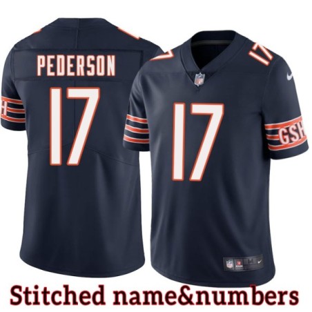 Navy Home Jim Pederson Jersey Chicago Bears #17